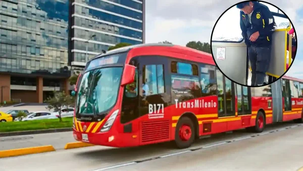 Video viral de un hombre durmiendo de pie en TransMilenio: nadie lo ayudó
