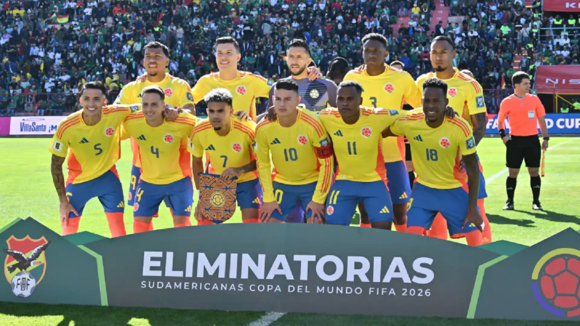 Futbolistas Selección Colombia goles a Bolivia