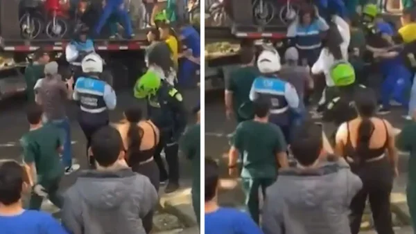 VIDEO | Universitarios agredieron brutalmente a un agente de tránsito en Bucaramanga: ¿qué pasó?