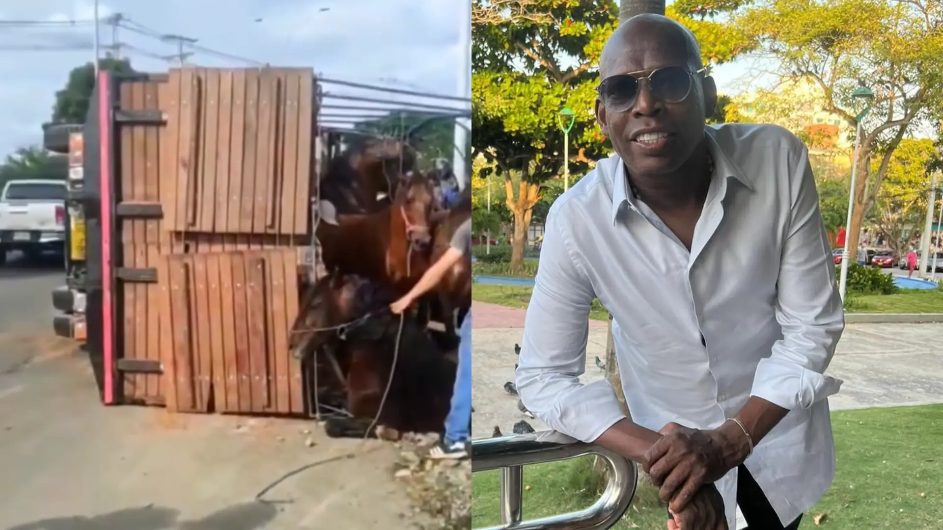 El Tino Asprilla Caballos accidente