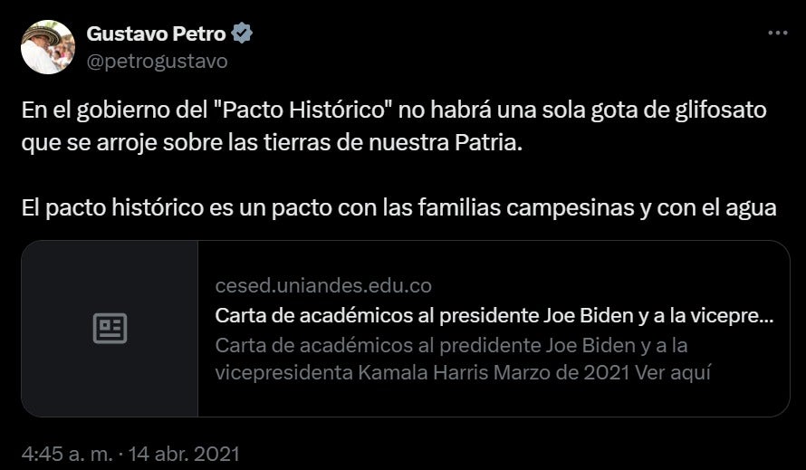 Foto: @petrogustavo / X