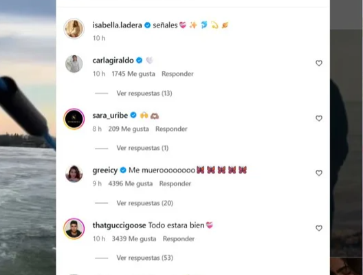 Greeicy mensaje a Isabella Ladera.