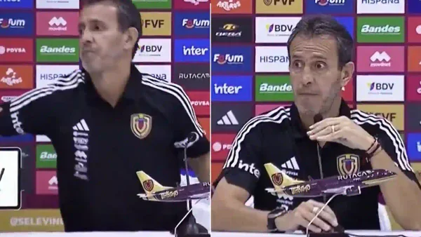 DT de Venezuela estalla tras derrota ante Colombia y abandona la rueda de prensa