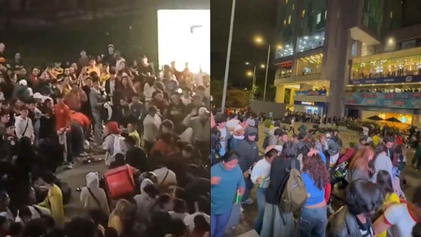 Batalla campal entre hinchas de Colombia y Venezuela en Bogotá tras eliminación de 'La Vinotinto' Batalla campal entre hinchas de Colombia y Venezuela en Bogotá tras eliminación de 'La Vinotinto'