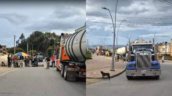 Ruta alterna por derrumbe en la vía al Llano fue bloqueada por los transportadores
