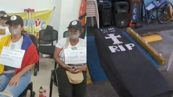 Madres y cuidadores de pacientes de la Nueva EPS están en huelga de hambre por falta de citas y medicamentos