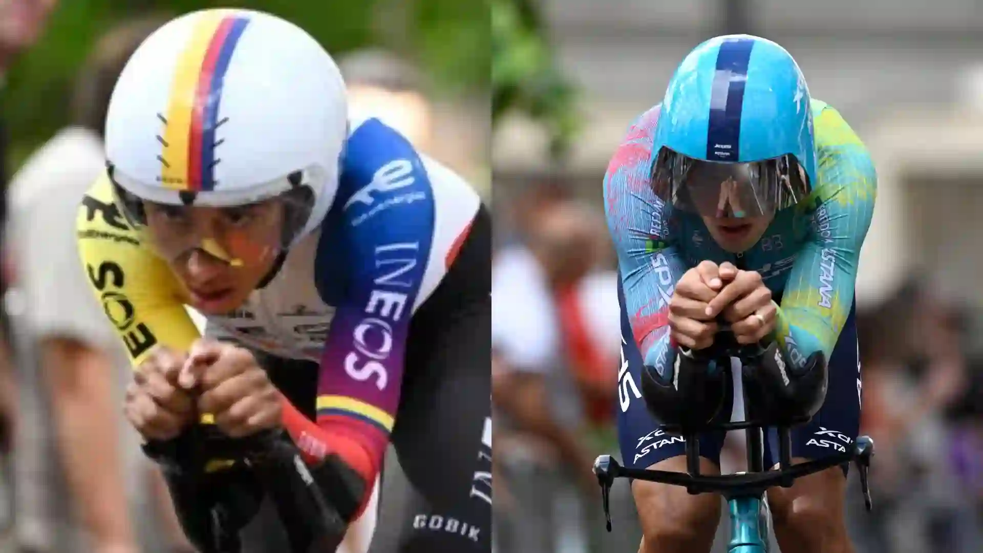 Egan Bernal y Harold Tejada