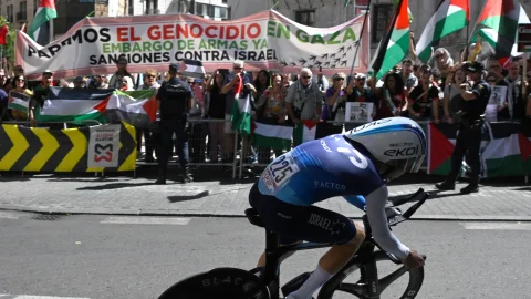 Protestas propalestinas en La Vuelta a España