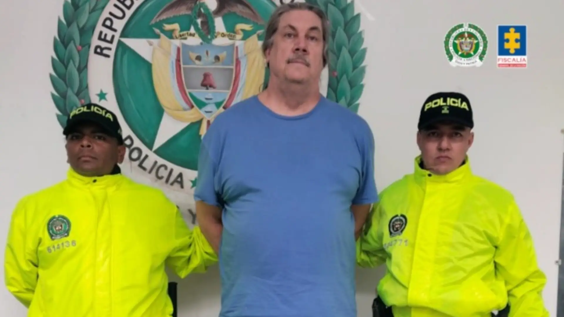 Estadounidense capturado en Medellín.