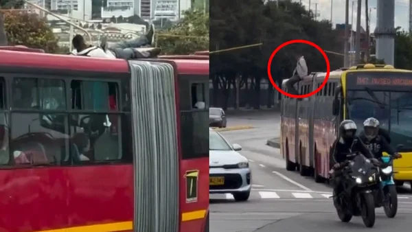 Ladrones estarían usando los techos de Transmilenio para robar celulares: denuncian modalidad en video
