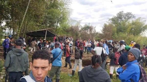 Continúa la búsqueda de siete mineros atrapados en Santander de Quilichao