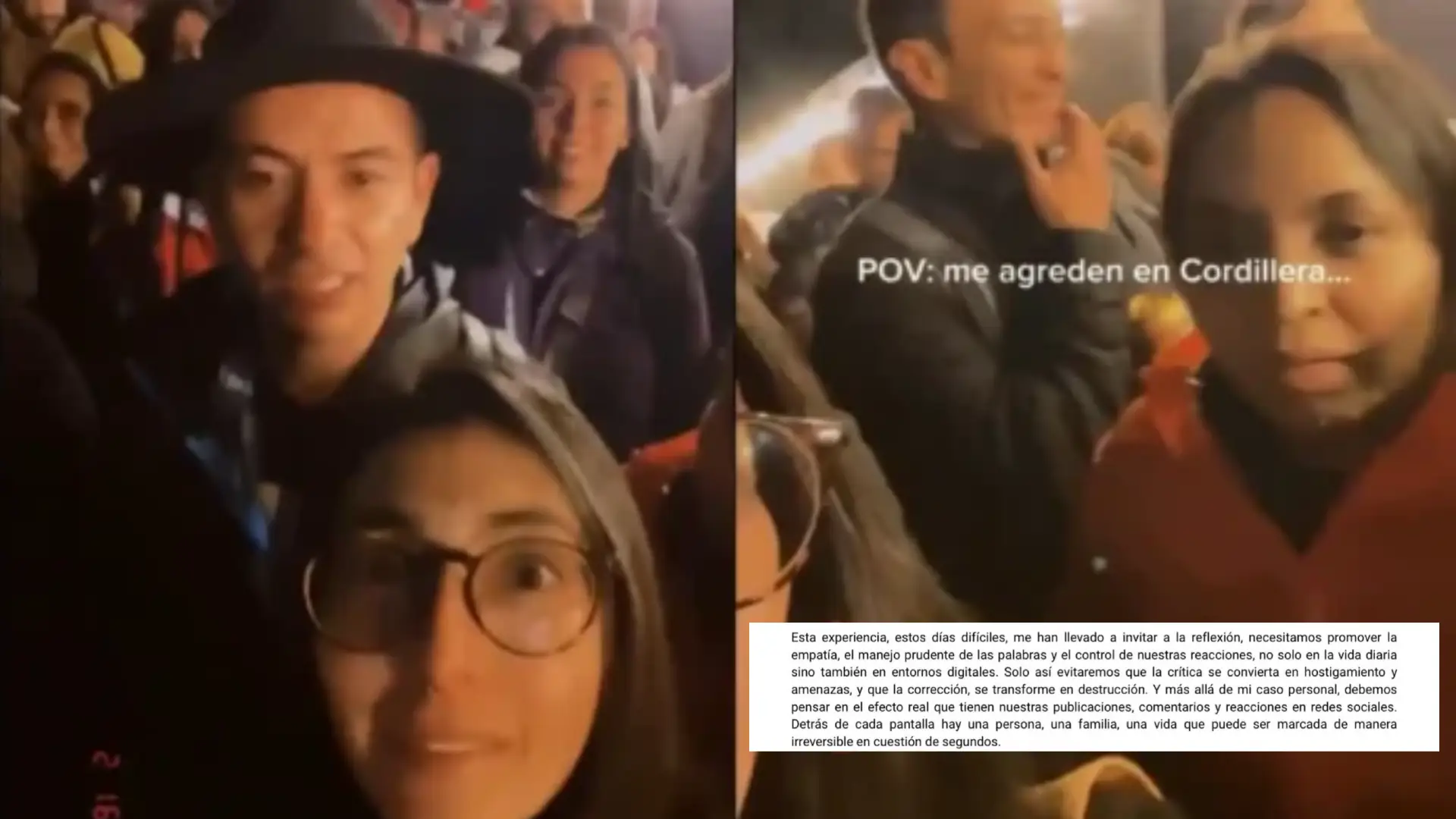 Respuesta de mujer en Cordillera