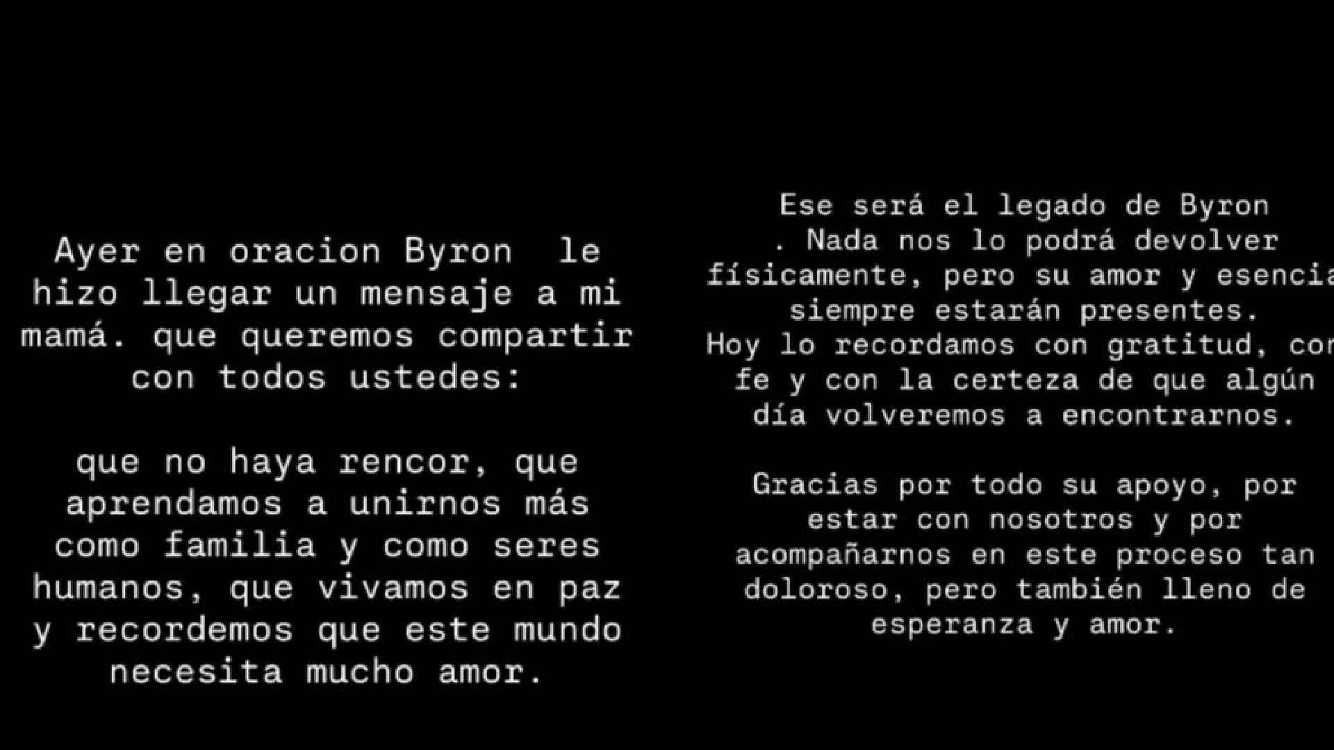 Mensaje hermana B-King.