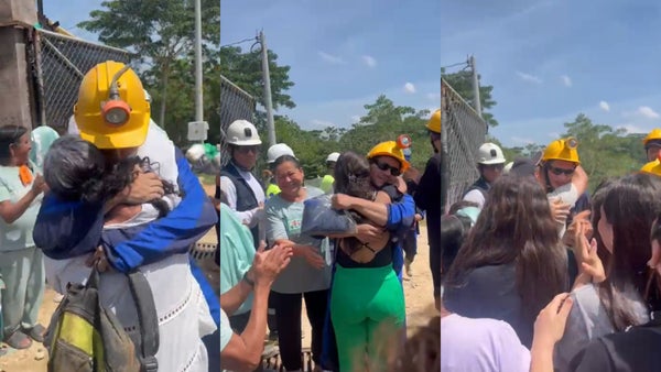 El reencuentro de los mineros y sus familias tras el rescate en Segovia, Antioquia