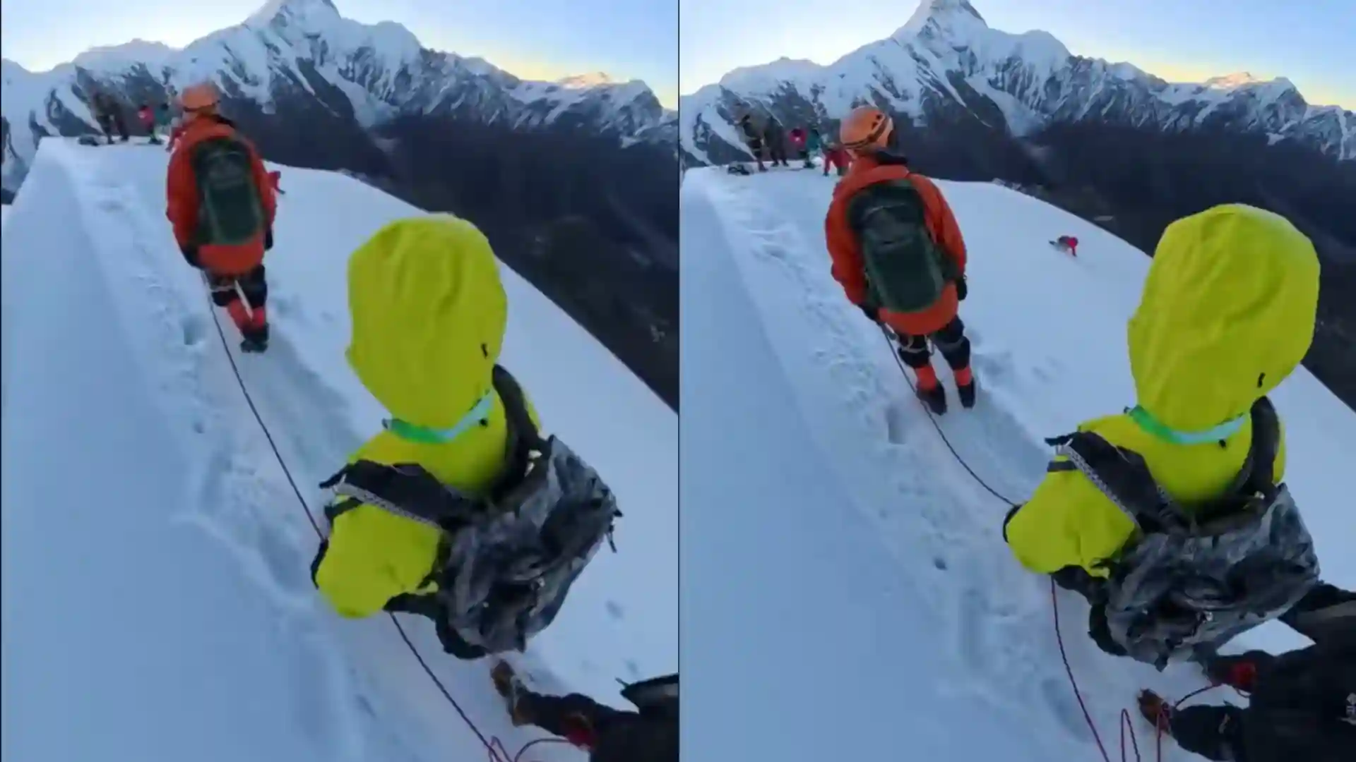 Selfie alpinista murió monte Nama video