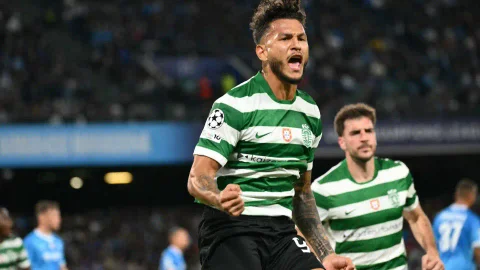 Luis Suárez gol Sporting Lisboa al Napoli Champions