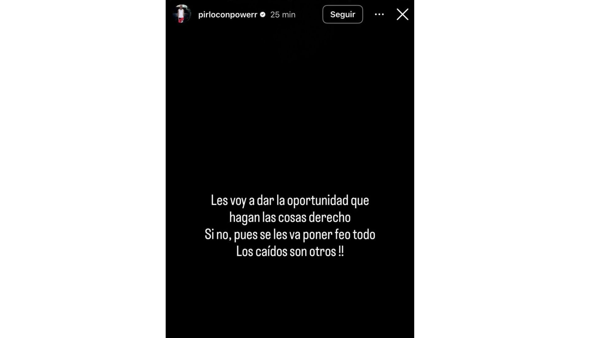 Foto: Captura pantalla IG @pirloconpowerr