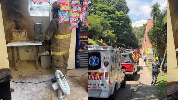 Incendio en colegio de Itagüí deja diez afectados por humo y genera pánico entre estudiantes Incendio en colegio de Itagüí deja diez afectados por humo y genera pánico entre estudiantes