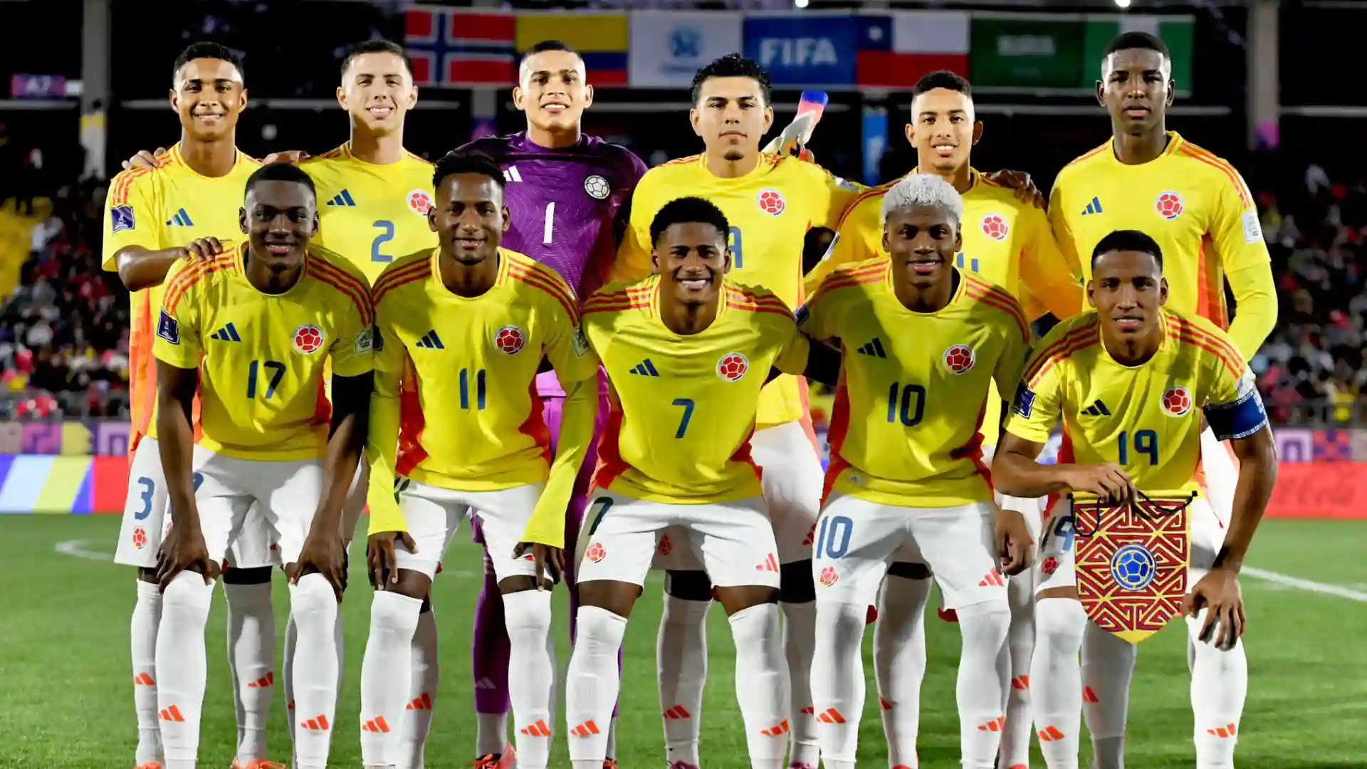 Selección Colombia vs. Noruega cabezazo Mosquera Mundial Sub-20