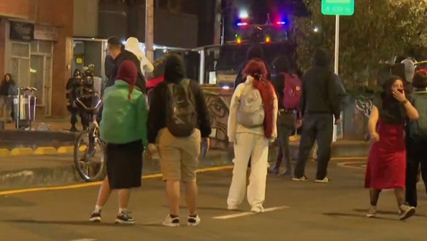 Disturbios en Bogotá durante protesta pro-palestina: atacan CAI y edificaciones en el norte de la ciudad