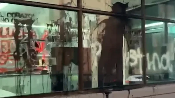 VIDEO | Así quedaron las calles en Bogotá tras protesta pro palestina que terminó en violencia