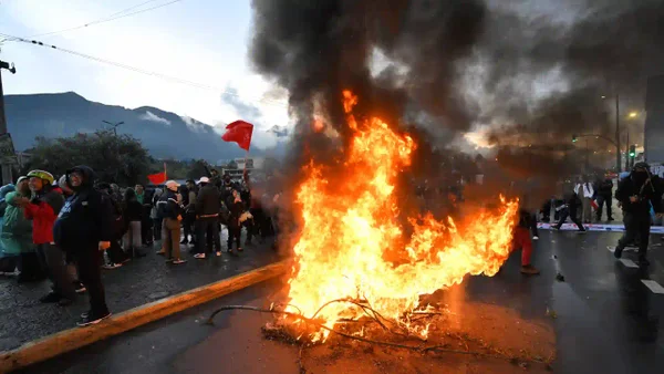 Ecuador decretó estado de excepción por paro indígena ante el aumento del diésel