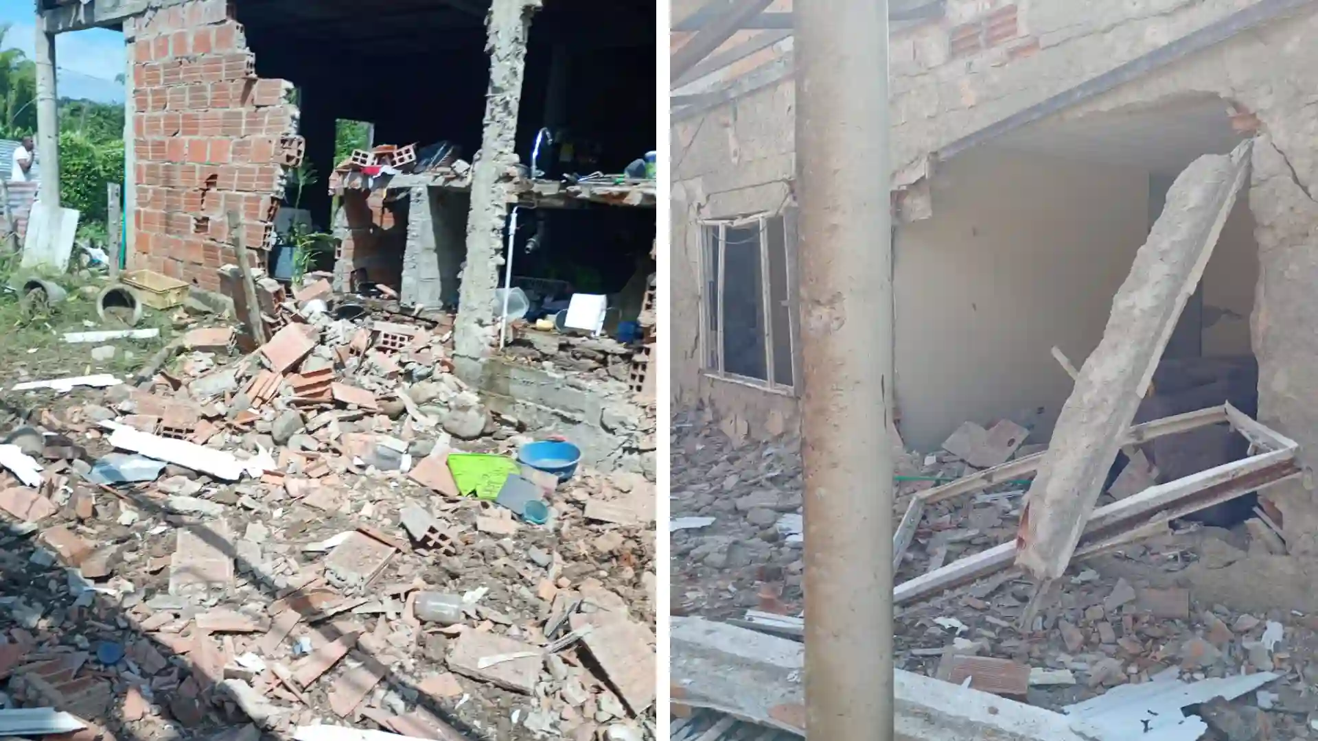 Video | Heridos y viviendas destruidas dejó nuevo ataque con explosivos en Jamundí, Valle del Cauca