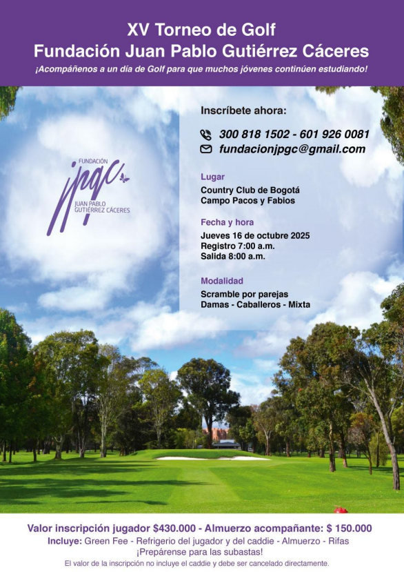 XV Torneo de Golf Fundación Juan Pablo Gutiérrez Cáceres