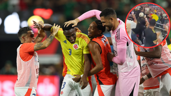 Brutal pelea entre hinchas colombianos y mexicanos finalizado el partido amistoso en Texas: video Brutal pelea entre hinchas colombianos y mexicanos finalizado el partido amistoso en Texas: video