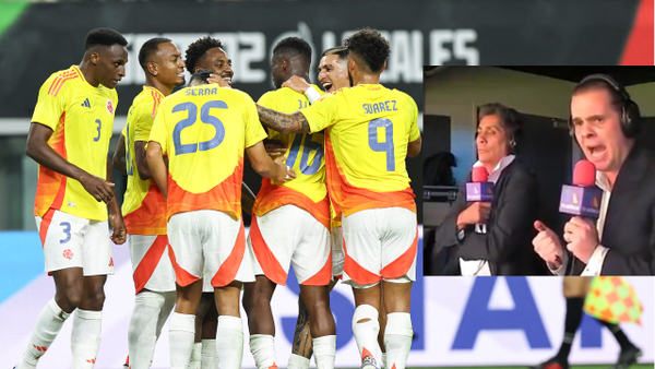 Narrador mexicano no soportó la aplastante goleada de Colombia y estalló de furia: "Ya pítale árbitro" Narrador mexicano no soportó la aplastante goleada de Colombia y estalló de furia: "Ya pítale árbitro"