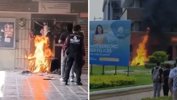VIDEO | Con papas explosivas encapuchados incendiaron varias oficinas en la Universidad del Atlántico VIDEO | Con papas explosivas encapuchados incendiaron varias oficinas en la Universidad del Atlántico