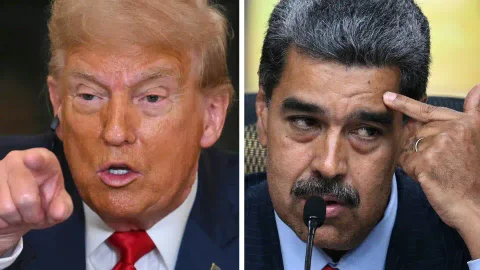 Donald Trump y Nicolás Maduro.