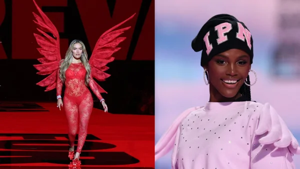Así fue el encuentro entre Valentina Castro y Karol G en el show de Victoria’s Secret 2025
