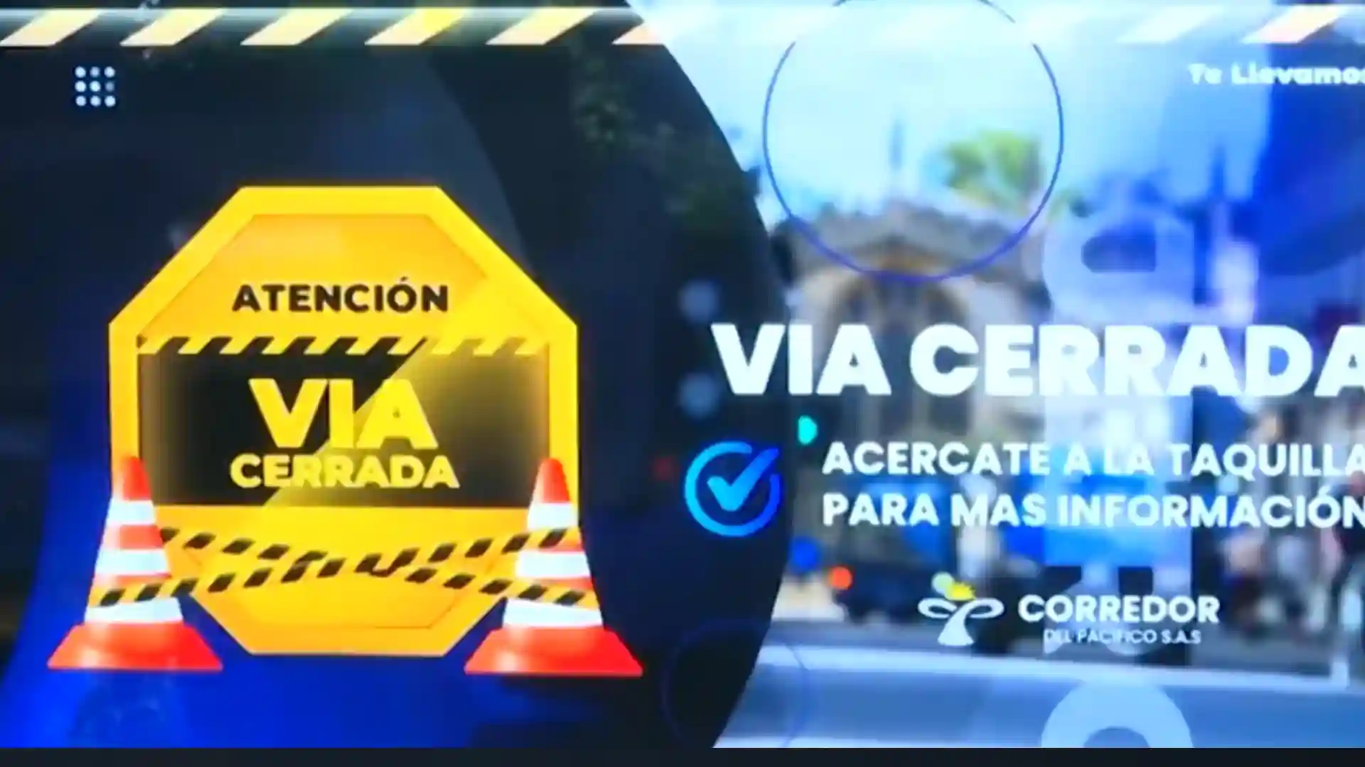 Cierre en la vía Cali - Buenaventura.