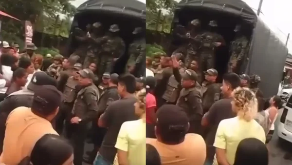 Entre 300, agredieron a uniformados que capturaron a sujeto que portaba un arma de fuego sin permiso