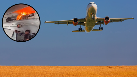 batería de litio desató el caos en un avión de Air China