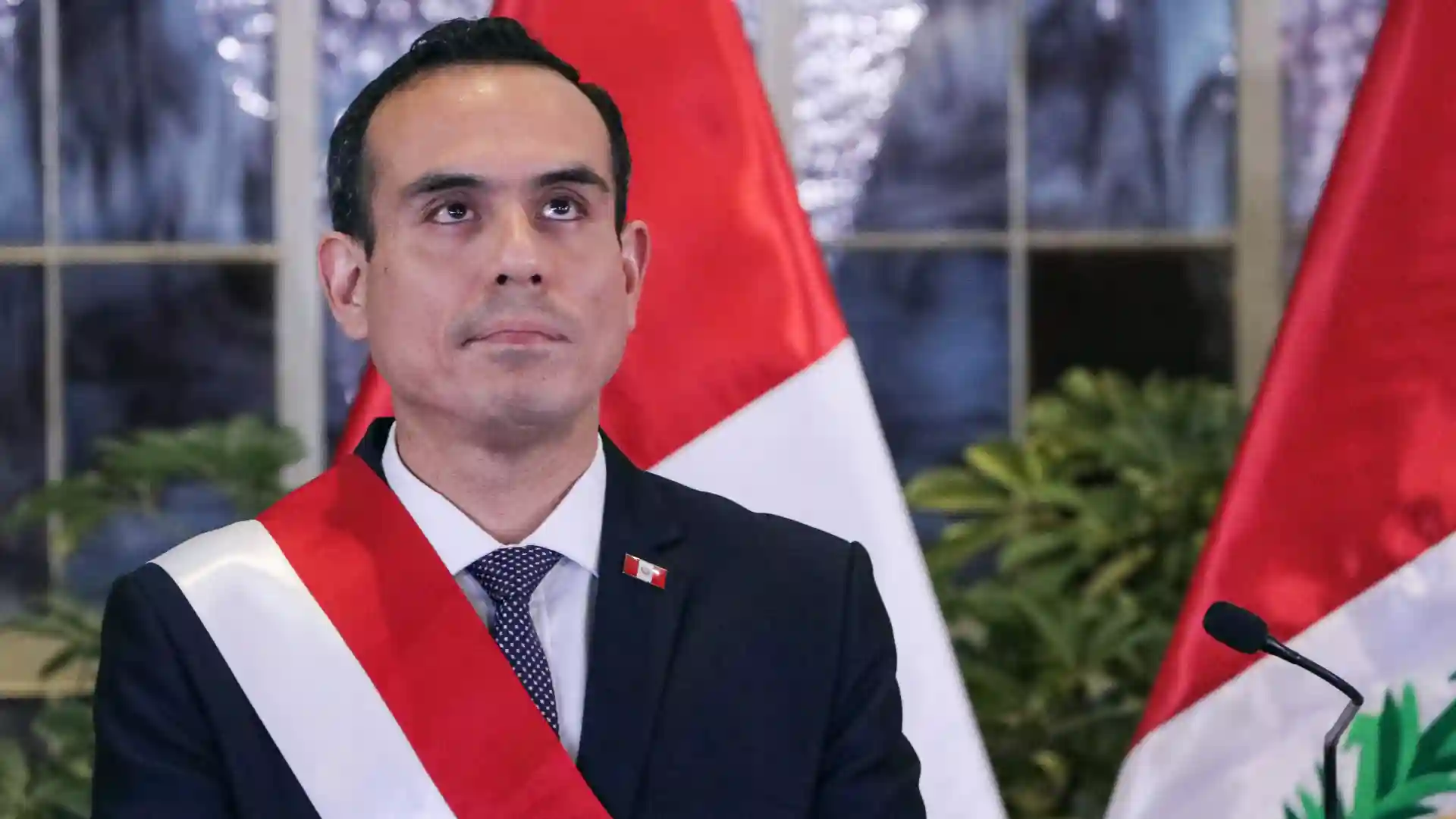 Presidente interino de Perú José Jerí.