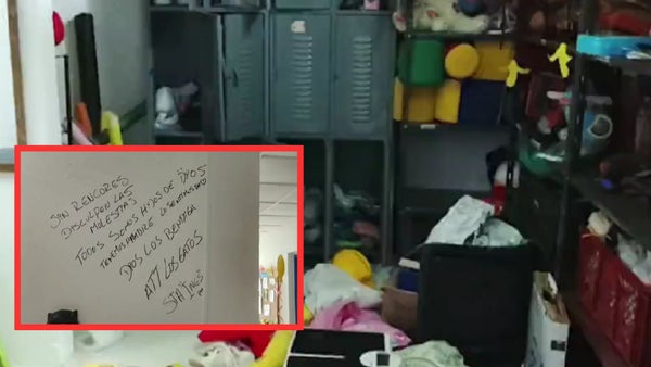 “Sin rencores, disculpen las molestias”: el mensaje que dejaron los ladrones en una escuela tras robar comida para 58 niños en Antioquia “Sin rencores, disculpen las molestias”: el mensaje que dejaron los ladrones en una escuela tras robar comida para 58 niños en Antioquia