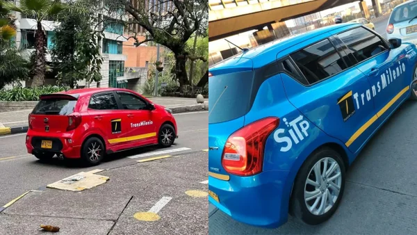 ¿Taxis de Transmilenio? Esta es la razón por la que carros con el logo de la empresa han estado recorriendo Bogotá