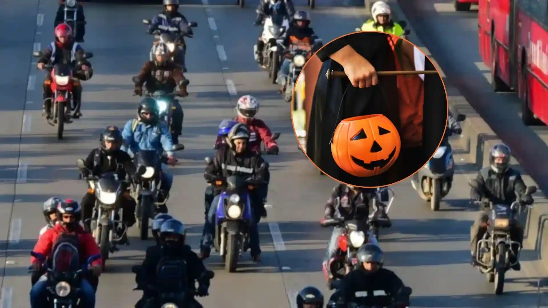 Multas para motos en Halloween