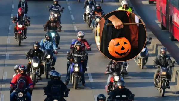Agentes de tránsito ponen freno a los motociclistas en Halloween: multarán por hacer este cambio
