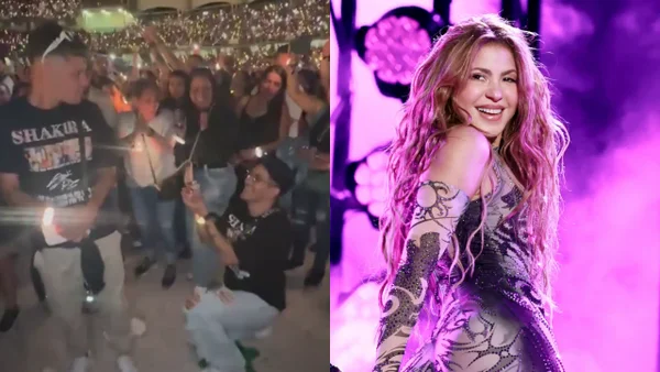 VIDEO: hombre pidió matrimonio en pleno concierto de Shakira en Cali VIDEO: hombre pidió matrimonio en pleno concierto de Shakira en Cali