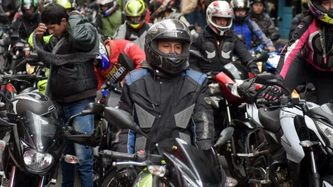 Motocicletas en Bogotá.