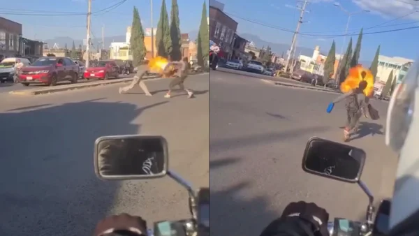 Viral: artista callejero lanza fuego en pelea contra un limpiavidrios en pleno semáforo Viral: artista callejero lanza fuego en pelea contra un limpiavidrios en pleno semáforo