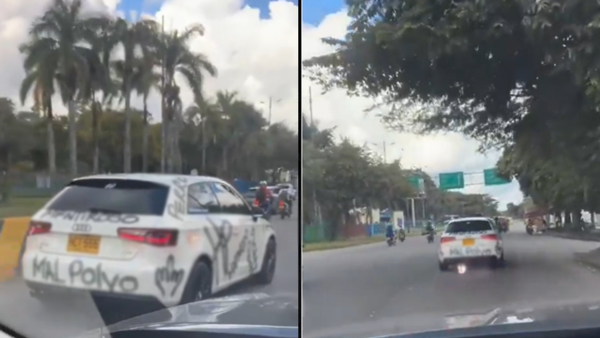 Mujer grafiteó la camioneta de su pareja por infiel: video viral en Villavicencio