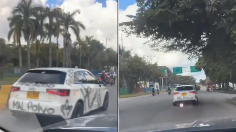 Mujer grafiteó la camioneta de su pareja por infiel en Villavicencio