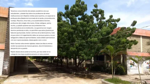 Amenazas en colegios de Soledad.