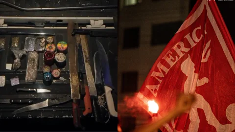 Hinchas América armas Tunja