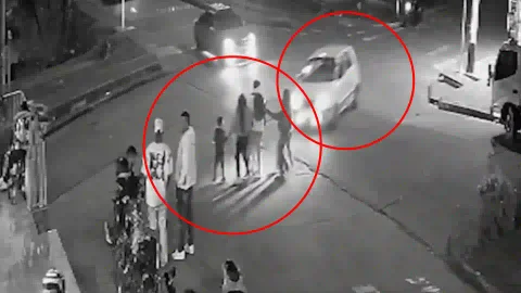 Video del taxista borracho que embistió a 11 personas y dejó a varios menores en estado crítico