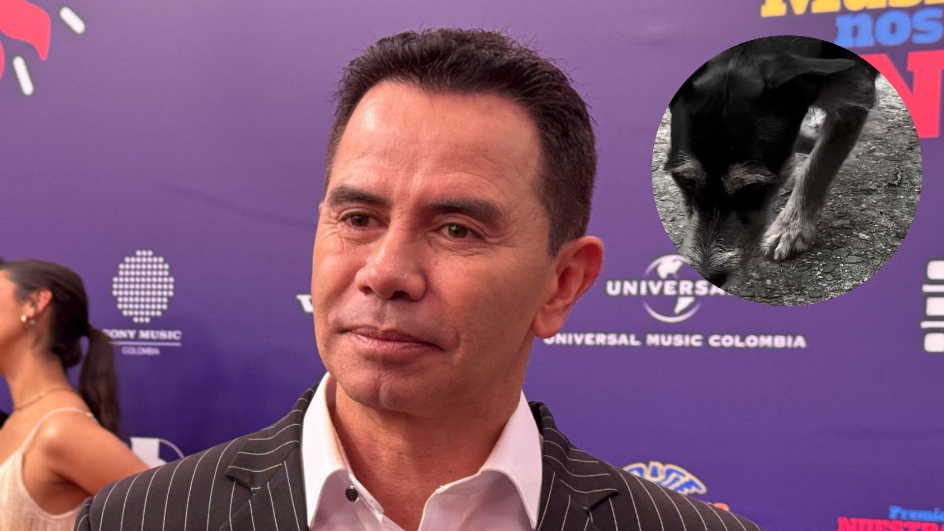 jhonny-rivera-rescata-perrito Foto: Canal RCN y captura pantalla IG@jhonnyrivera